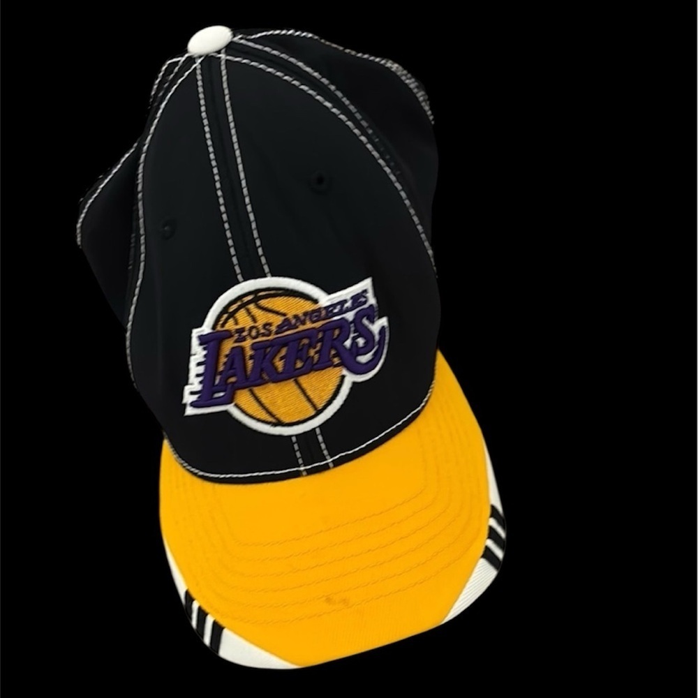 Los Angeles Lakers Black and Yellow Cap S/M